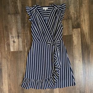 Monteau | Navy | Wrap Dress | Size Medium